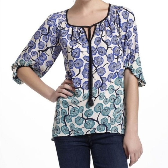 Anthropologie Tops - ANTHRO Vanessa Virginia Branching Blooms Blouse